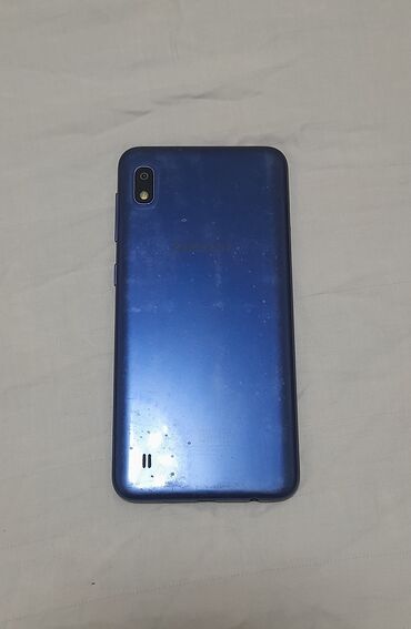 необычные телефоны: Samsung A10, Б/у, 32 ГБ, цвет - Синий, 2 SIM, eSIM