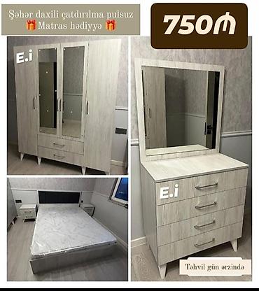 taxt tumba: İkinəfərlik çarpayı, Dolab, Yeni — 1