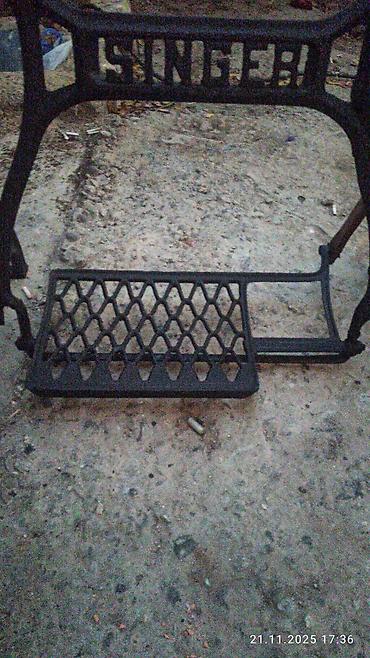 antik samdan: Məhsul: Singer pedal mexanizmi və dəmir altlıq (tikiş maşını üçün) — 3