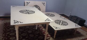 Национальные кыргызские столы: Национальный кыргызский стол, Новый, Складной, Дерево — 5