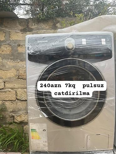 masin videolari: Samsung paltaryuyan maşın – önyükləmə - Yük həcmi: 7 kq - Texnologiya — 1