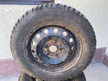 диск камри 70: Дөңгөлөктөр монтажда 195 / 65 / R 15, Winter stud, Колдонулган, Комплект, Жеңил унаалар, Темир, тешиктери - 5