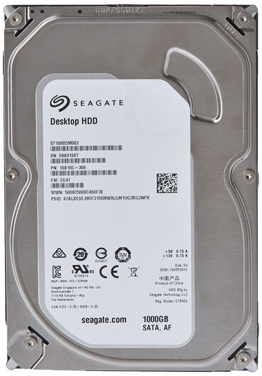 Sərt disklər (HDD): Xarici Sərt disk (HDD) Seagate, 512 GB, 7200 RPM, 3.5", Yeni