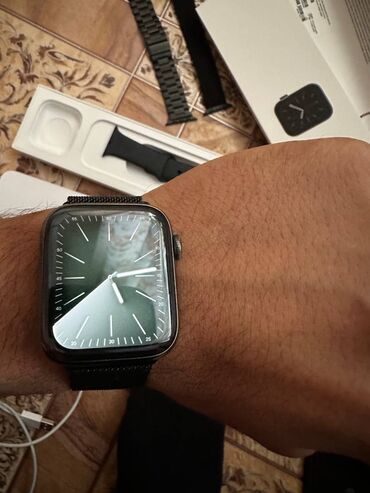 Apple Watch: Apple watch series 6 44mm стальная версия состояние как новый ни — 5