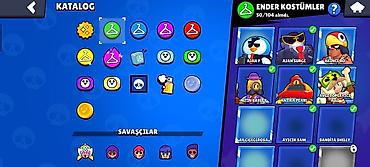 drag: Brawl Stars hesabı – yüksək səviyyəli, zəngin kontentli - Kupa sayı — 3