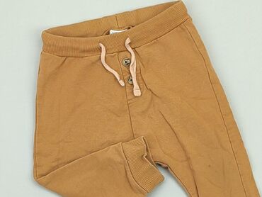 brązowe legginsy: Sweatpants, 6-9 months, condition - Good