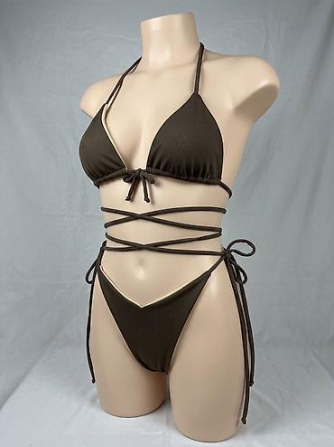 new yorker kupaći kostimi 2023: Dvodijelni bikini set – čokoladno braon - Gornji deo: klasičan — 2
