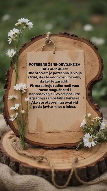 Job: Rad od kuće – prilika za žene i devojke Tražimo motivisane, odgovorne — 1
