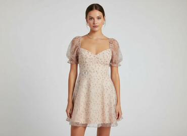 sukienki swing plus size: Cider, Women`s dress, size L