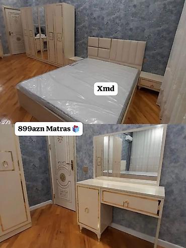 saloglu tek carpayi: Yataq otağı mebel dəsti Tərkibi: - Çarpayı (yumşaq başlıqla) - 2 ədəd — 1