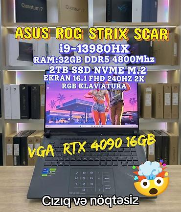 intel pentium: Əsas xüsusiyyətlər: - Prosessor: Intel Core i9-13980HX - Videokart — 1
