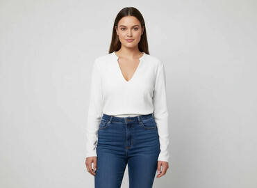 bluzki z dłuższym tyłem allegro: Missguided, Women's blouse, size 2XL