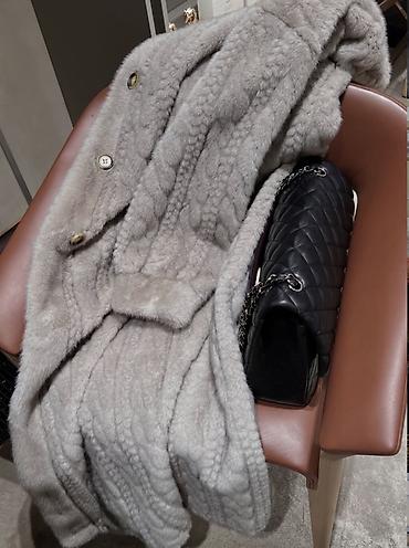 Шубы: Шубы из эконорки — женские длинные модели - Натуральная эко норка — 8