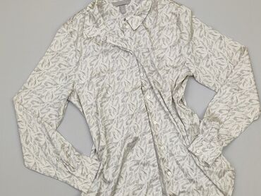 białe obcisła bluzki z długim rękawem: Koszula Damska, H&M, S, stan - Bardzo dobry