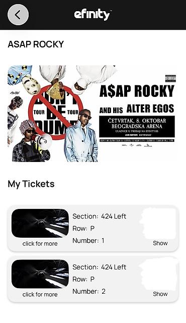 ray ban beograd: Ulaznice za koncert ASAP Rocky – “Don’t Be Dumb Tour / A$AP Rocky and — 1