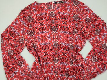 czerwone bluzki koronkowe: Blouse, L (EU 40), condition - Perfect