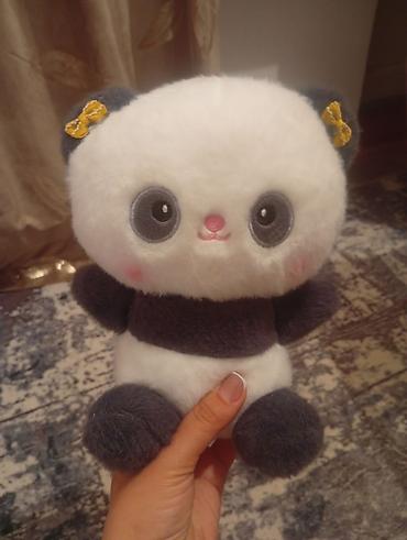 Мягкая игрушка панда . Цвет черный и белый красивая мягкая игрушка