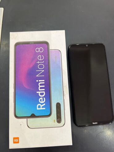 işlenmiş telfon: Xiaomi Redmi Note 8, 64 ГБ, цвет - Черный