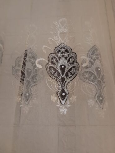 Pərdə və tüllər: Yeni, Tül, rəng - Ağ — 7