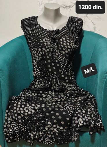 Haljine: 0101 Brand M (EU 38), bоја - Crna, Top (bez rukava)