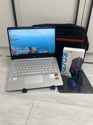 компьютеры сборка: Ноутбук, HP, 8 ГБ ОЭТ, AMD Ryzen 3, 14 ", Колдонулган, Татаал эмес тапшырмалар үчүн, эс тутум NVMe SSD