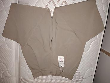 pantalone za sneg lidl: ZARA elegantne pantalone – bež/peščana boja *poobim kukova 54cm*dužina — 3