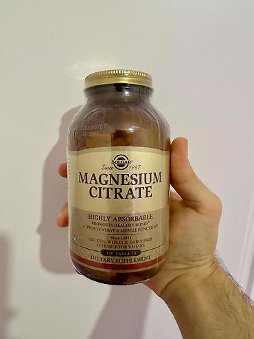Solgar Magnesium Citrate 120 Tablet (Amerika vitamin) - Maqnezyum