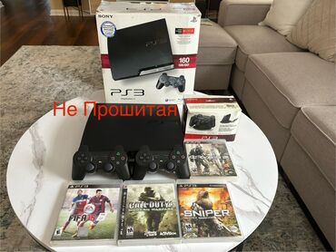 руль для сони плейстейшен 3: Sony PlayStation 3! 160 GB не прошитая! 2- джойстика! Зарядка! 4-игры!