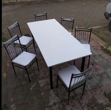 Masa və oturacaq dəstləri: Mətbəx üçün, Yeni, Açılmayan, Kvadrat masa — 22