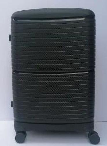 Putni koferi i torbe: Tvrdi kofer na točkićima – crni, sa teksturom karbona - Materijal — 9