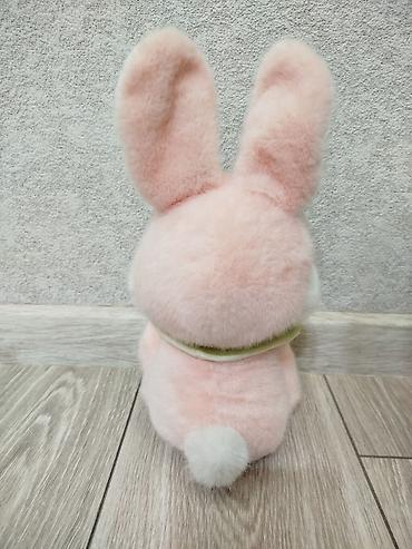 Игрушки: Мягкие игрушки — розовые зайчики 1) Большой зайчик в подарочной — 13