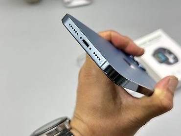 Мобильные телефоны и аксессуары: IPhone 12 Pro Max, Б/у, 128 ГБ, Синий, Защитное стекло, Чехол, 100 % — 4