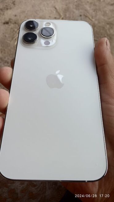 xiaomi redmi note 11 pro бишкек: IPhone 13 Pro Max, Б/у, 256 ГБ, Белый, Зарядное устройство, Защитное стекло, Чехол, 82 %