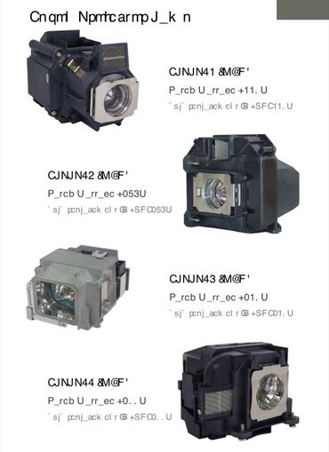 Lampalar: Məhsul: Proyektor üçün orijinal “bare bulb” lampalar Brendlər və — 24