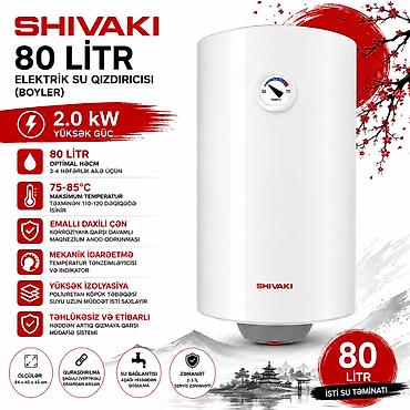 №: 15224 Məhsulun adı: Su qızdırıcısı Shivaki, Boyler, Yığıcı, 80 L, 1 lalafo.az -da №: 15224 Məhsulun adı: Su qızdırıcısı Shivaki, Boyler, Yığıcı, 80 L, 1