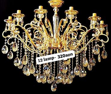 lüstr: Çılçıraq, 10 və daha çox lampa, Xrustal — 1