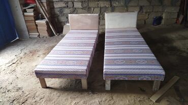 двухместная кровать: Новый, Односпальная кровать, Без подьемного механизма, Без матраса, Без выдвижных ящиков, Азербайджан
