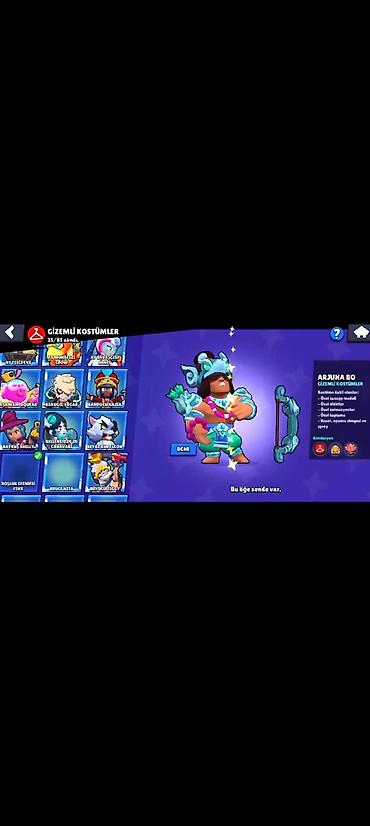 ev paltarları: Brawl Stars hesabı – yüksək səviyyəli kosmetiklər və resurslarla - — 5