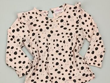 różowa bluzka z cekinami: Bluzka, So cute, 9-12 m, stan - Bardzo dobry