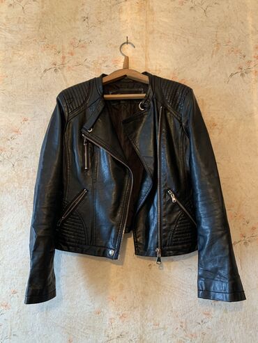 кожаные женские куртки: Кожаная куртка, Косуха, Эко кожа, S (EU 36)