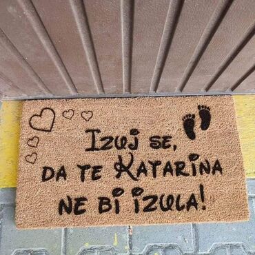 Tepisi i prostirke: Izuj se da te. NE BI IZULA OTIRAC PO VASOJ ZELJI DIMENZIJE — 10