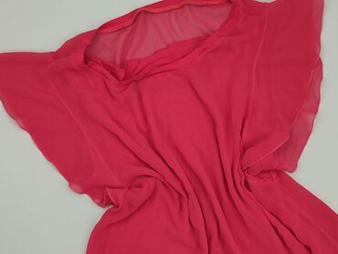 różowa sukienki z bufiastymi rękawami: Blouse, L (EU 40), condition - Good