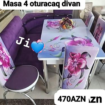 künc mətbəx masası: Divan və masa dəstləri — 1
