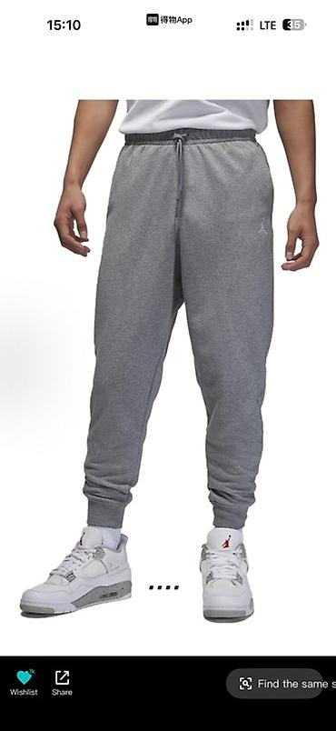 эркектер: Эркектердин шымы, L, XL, Jordan, Жаңы, түсү - Боз — 1