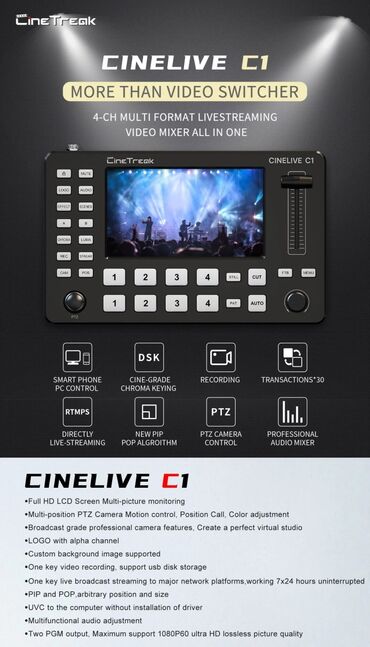 mini 4 pro: Cinetreak Cinelive C1 Обзор видеомикшера CineTreak Cinelive C1. Супер