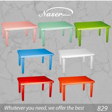 Uşaq masaları: Oğlan və qız üçün, Yeni, Bağça masası, Stulsuz — 8