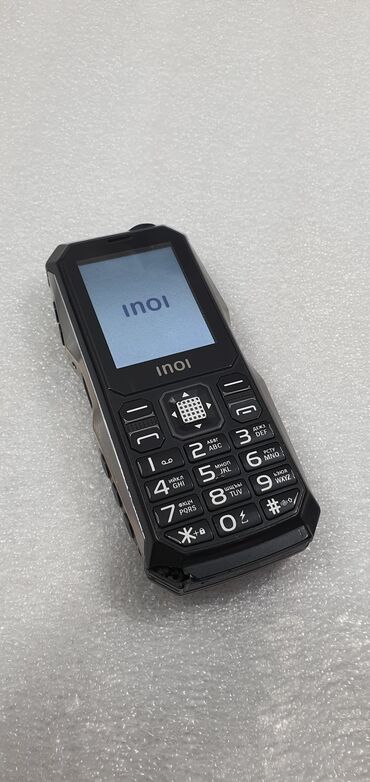 смартфоны кнопочные телефоны: Inoi 246Z, Колдонулган, 4 GB, түсү - Кара, 2 SIM