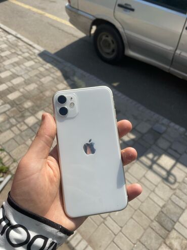 Apple iPhone: IPhone 11, 128 GB, Ağ, Face ID, Sənədlərlə