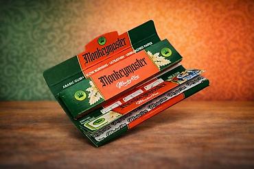 qelyan seti: Monkeymaster – ultrasəthin, ağardılmamış bükmə kağızları və filtr — 1