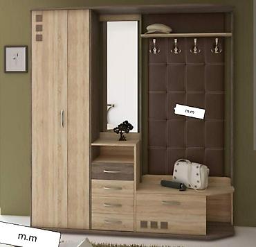 yığma divan: Düz dolab, Dəhliz üçün, Paltar üçün, Açılan, Korpuslu, 1 qapı — 1